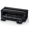 SC_P900_02 schwarzer Desktop-Drucker mit offenem Deckel, ausgezogenem Papierfach, ideal für PC-Nutzer & Kreativprofis.